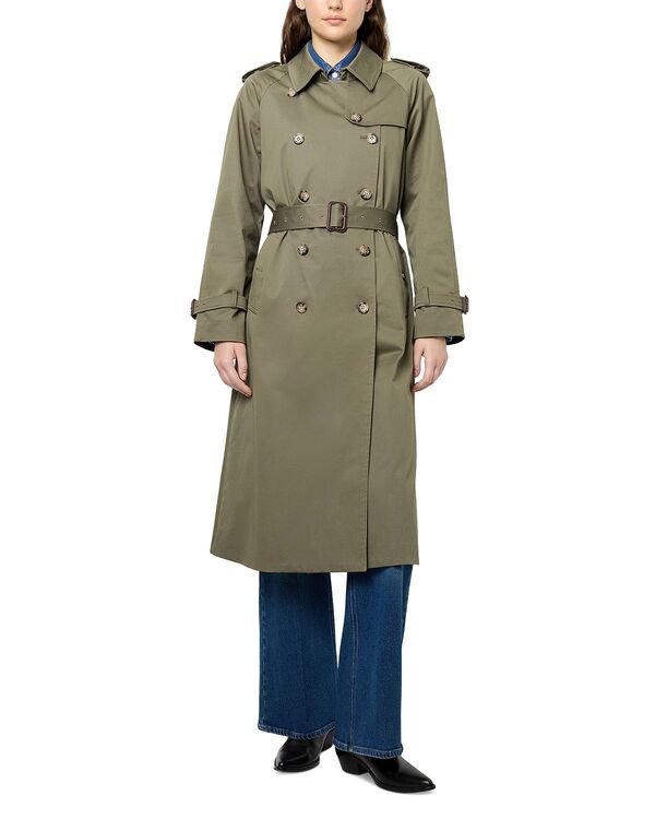 ジェラルド・ダレル レディース アウター コート Gerardarel Serge Trench Coat Khaki Green グリーン