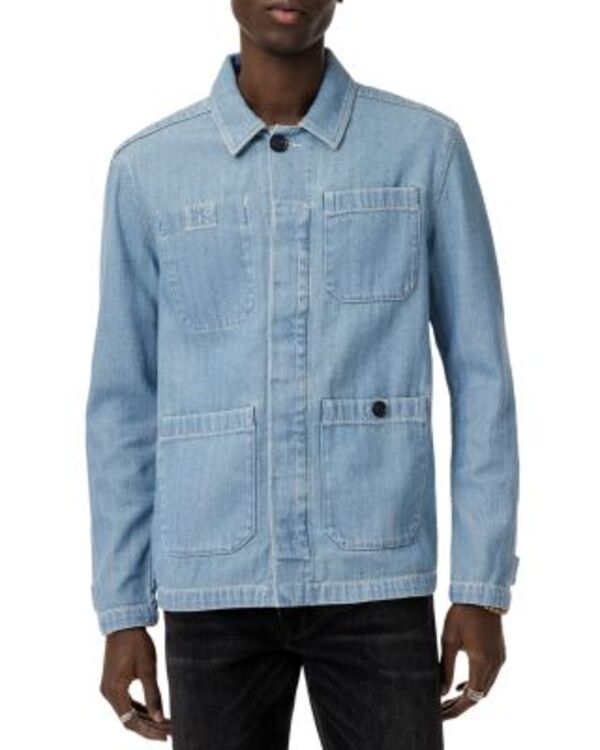 ジョンバルベイトス メンズ アウター ジャケット・ブルゾン グラフィック John Varvatos Jakob Graphichore Jacket Pond Blue ブルー