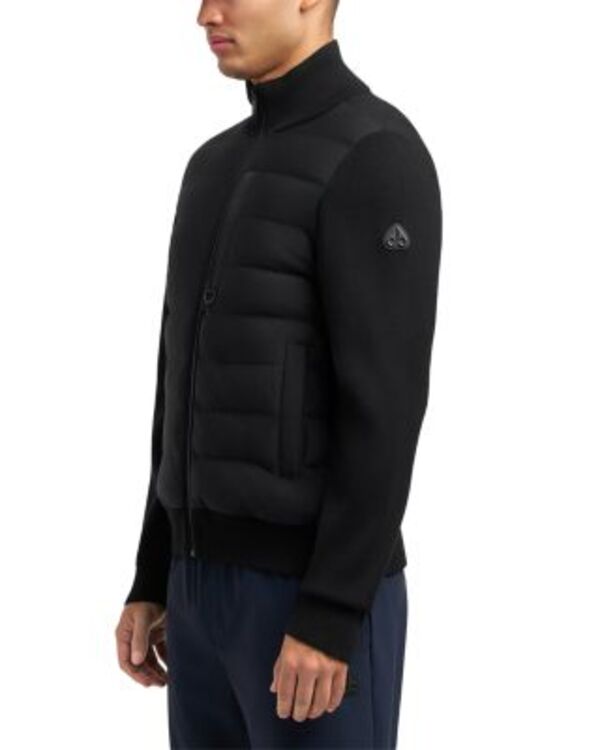 ムースナックル メンズ アウター ジャケット・ブルゾン ダウン Moose Knuckles Kamet Hybridown Jacket Black/ Black ブラック