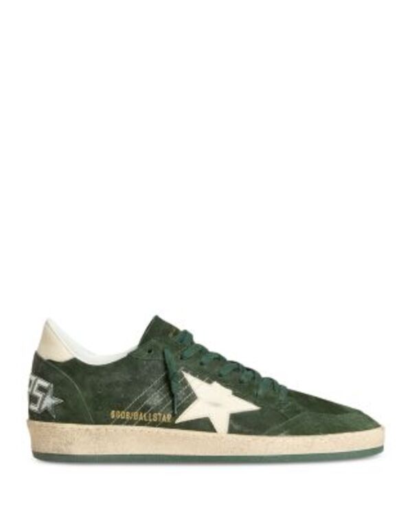 ゴールデングース メンズ シューズ スニーカー スエード Golden Goose Men's Ballstar Suede Upper Sneakers Dark Green グリーン