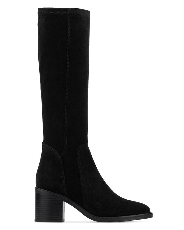 アクアタリア レディース シューズ ブーツ・レインブーツ Aquatalia Women's Jasmina Boots Black Suede ブラック｜ReVida 店