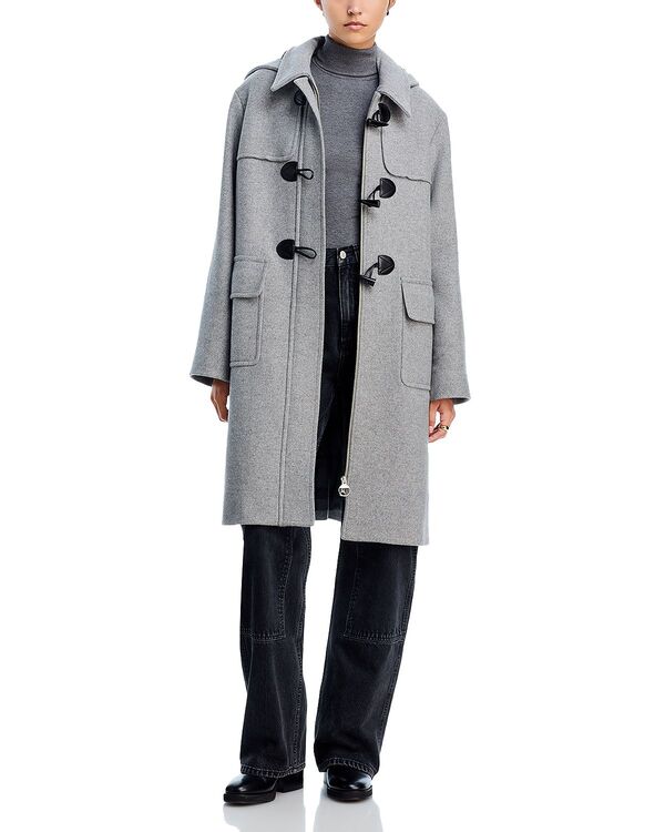 バブアー レディース アウター 厚地の外套 Barbour Melody Duffle Coat Light Grey 薄墨色