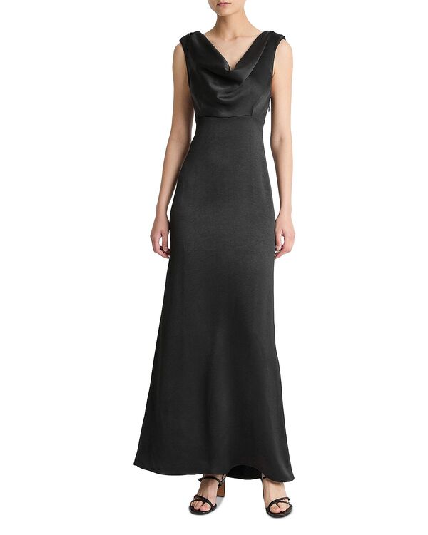 ヴィンス レディース トップス ワンピース マキシ Vince Cowl Neck Maxi Dress Black ブラック