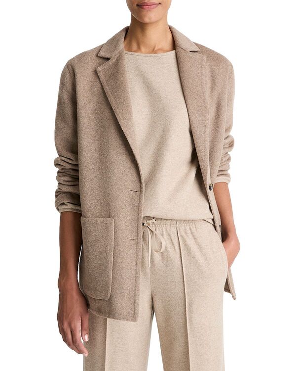 ヴィンス レディース アウター ジャケット・ブルゾン カーディガン ブレザー Vince Double Faced Cardigan Blazer Heather Doe ヘザー