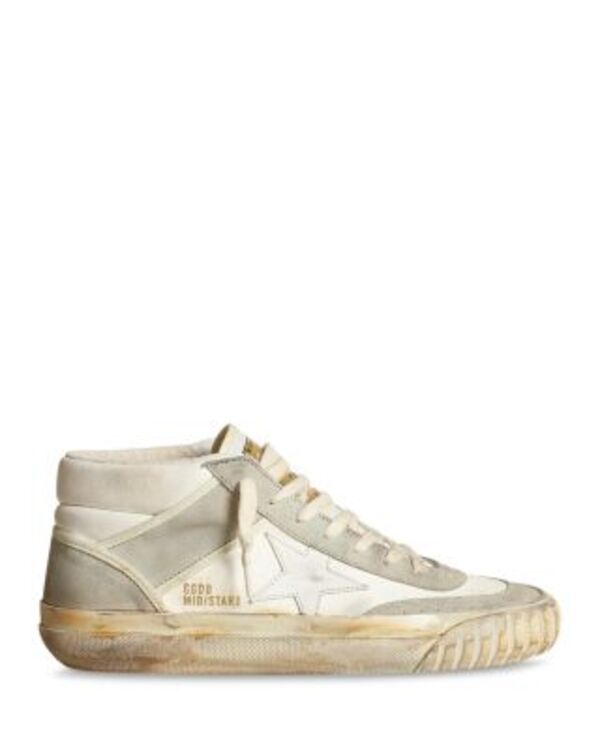 ゴールデングース メンズ シューズ スニーカー Golden Goose Men's Mid Star 2 Sneakers White Ice ホワイト