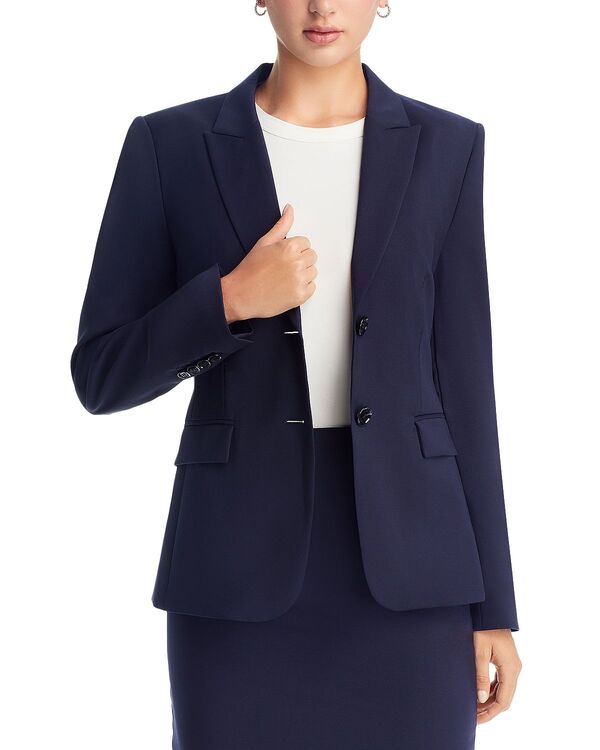 ボス レディース アウター ジャケット・ブルゾン ウール ブレザー BOSS Juleah Wool Blazer Navy ネイビー