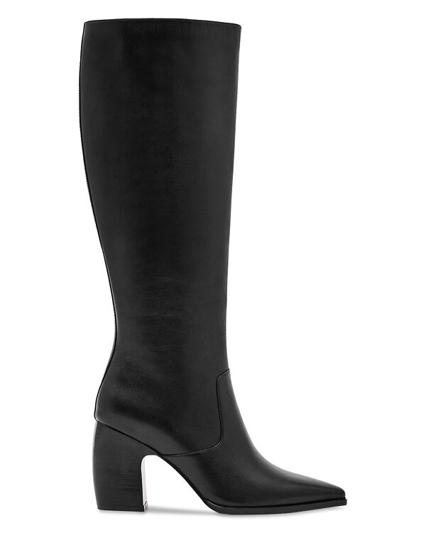 レイス レディース シューズ ブーツ・レインブーツ なめし革 REISS Women\u0027s Gabrielleather Knee High Boots Black 黒いこと