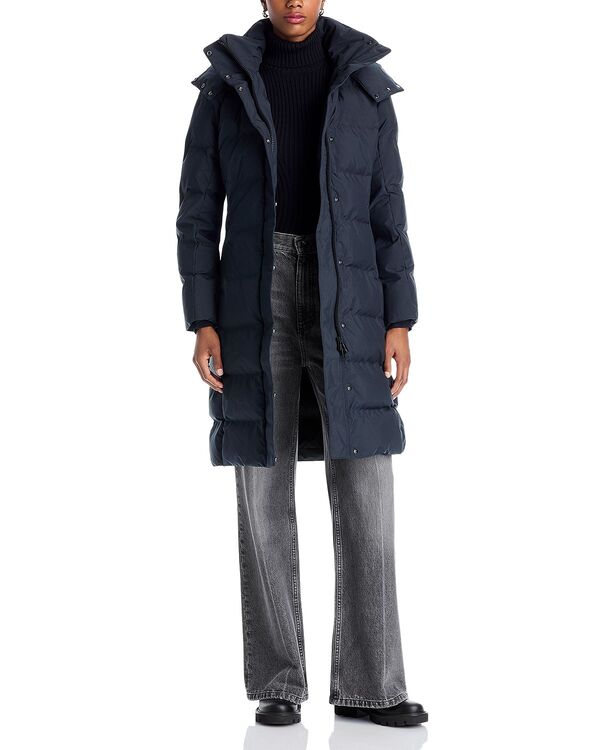 セイブ ザ ダック レディース アウター コート キルティング Save The Duck Helsinki Hooded Quilted Coat Black ブラック｜ReVida 店