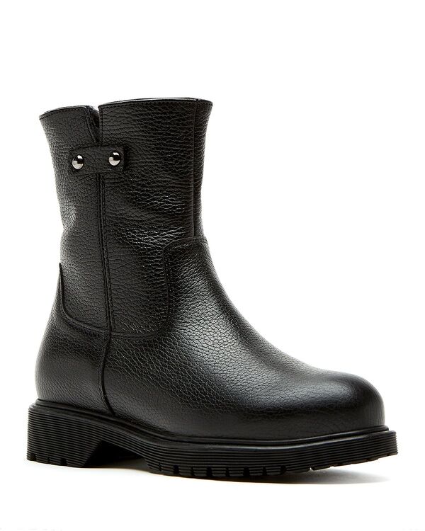 ラカナディアン レディース シューズ ブーツ・レインブーツ アンクル なめし革 La Canadienne Women\u0027s Hogan City Dry Shearling-Lined Pebbled Leather Ankle Boots Black 黒いこと