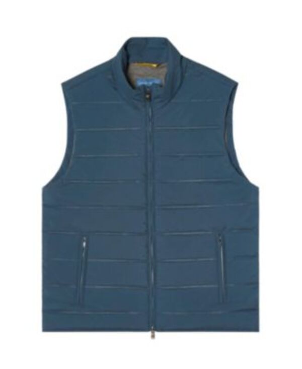 ロバート タルボット メンズ アウター より良い キルティング Robertalbott Driver Quilted Vest Dusty Blue 青色