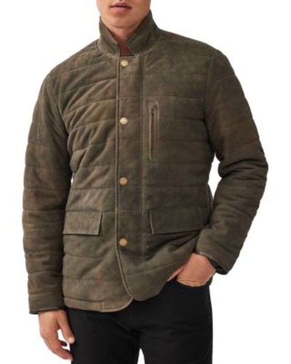 ロッドアンドグン メンズ アウター ジャケット・ブルゾン キルティング レザー Rodd & Gunn Savill Road Quilted Leather Jacket Fawn|ReVida 店