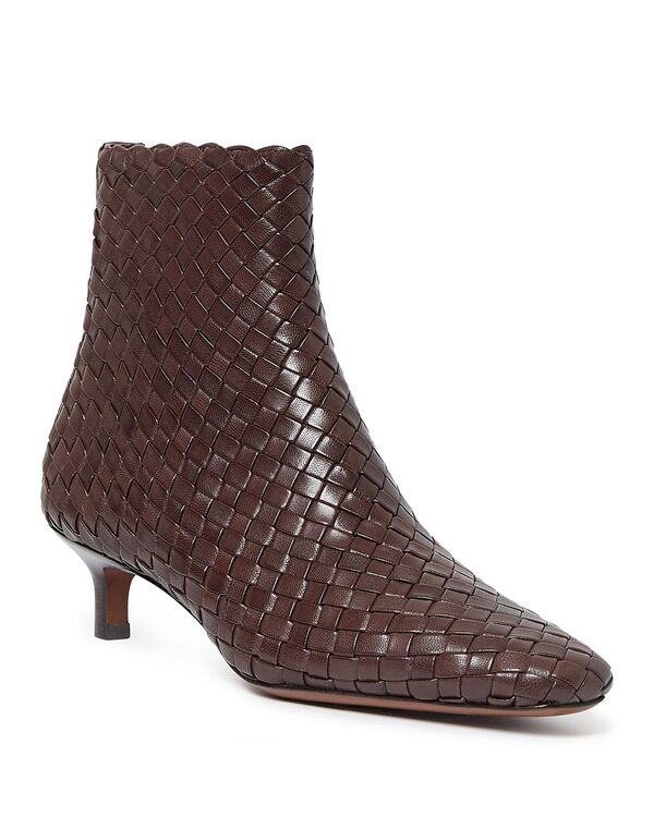 ロフラー 幽客ダル レディース シューズ ブーツ・レインブーツ アンクル なめし革 Loefflerandalloefflerandal Women\u0027s Woven Leather Ankle Boots Espresso