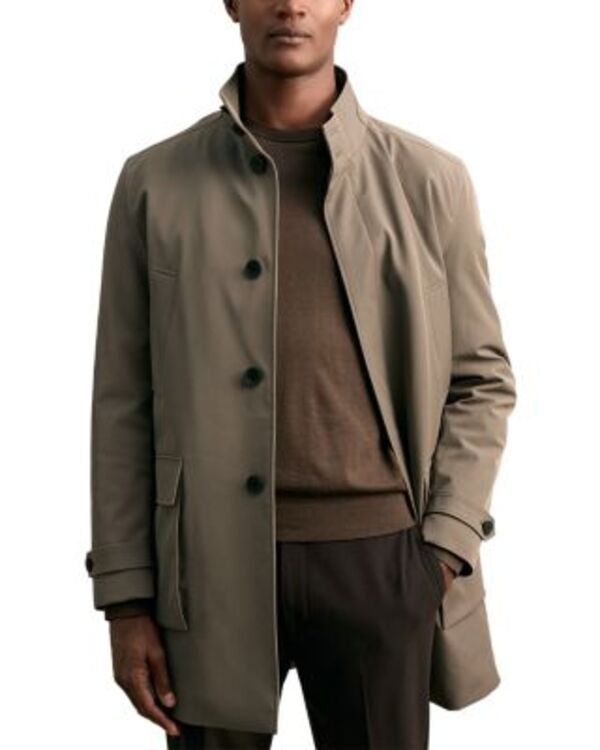 レイス メンズ アウター コート REISS Hybrid Overcoat with Removable Interior Mushroom Brown ブラウン|ReVida 店