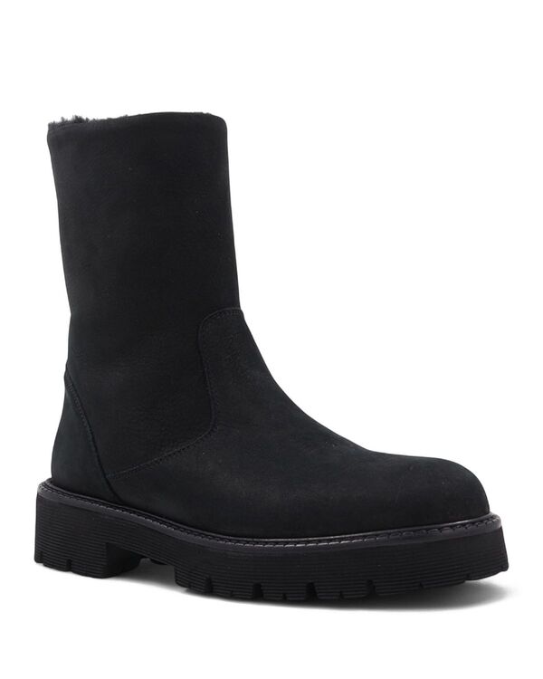 アクアタリア レディース シューズ ブーツ・レインブーツ Aquatalia Women's Eloise Shearling-Lined Boots Black Nubuck ブラック