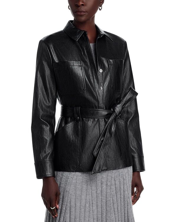 コビーハルペリン レディース アウター ジャケット・ブルゾン レザー フェイクレザー Kobi Halperin Rowan Faux Leather Jacket Black ブラック