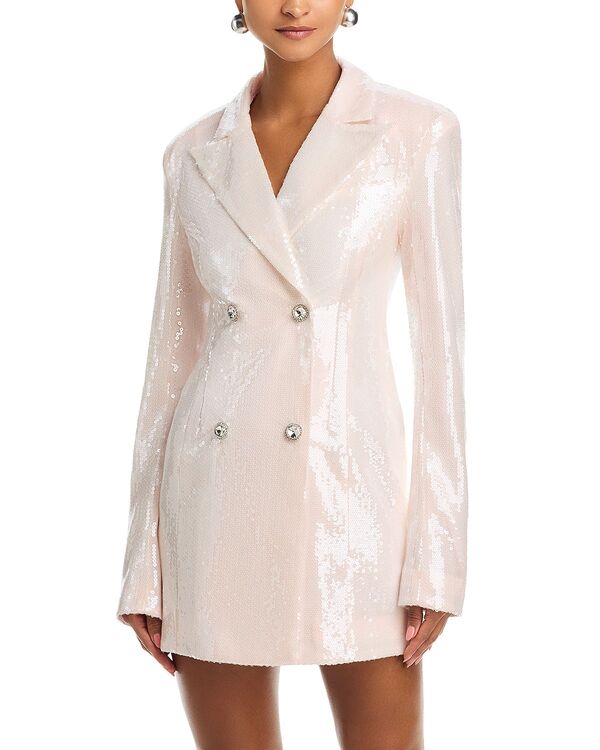ローテート レディース アウター ジャケット・ブルゾン スパンコール ブレザー ROTATE Sequinned Blazer Dress Beige ベージュ