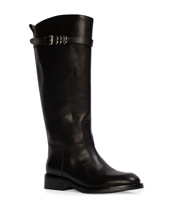 ブラックスエードスタジオ レディース シューズ ブーツ・レインブーツ Black Suede Studio Women\u0027s Classic Riding Boots Black 黒いこと