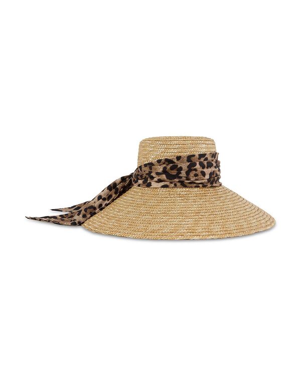 ユージニアキム レディース 添え物 消音装置・袈裟・えり巻き 繻子 Eugenia Kimirabel Satin Scarf Straw Sun Hat Natural
