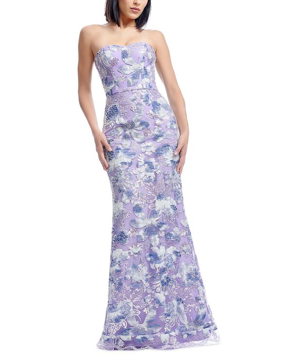 ドレスザポプレーション レディース トップス ワンピース Dress the Population Sheridan Embellished Gown Lilac Mult ライラック|ReVida 店