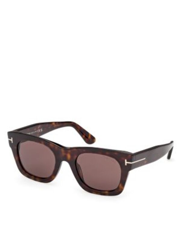 トム・ジェラルド・r・フォード レディース 佩び物 サングラス・アイウェア Tom Ford Emma Square Sunglasses 51粍 Havana/Brown 赤銅色