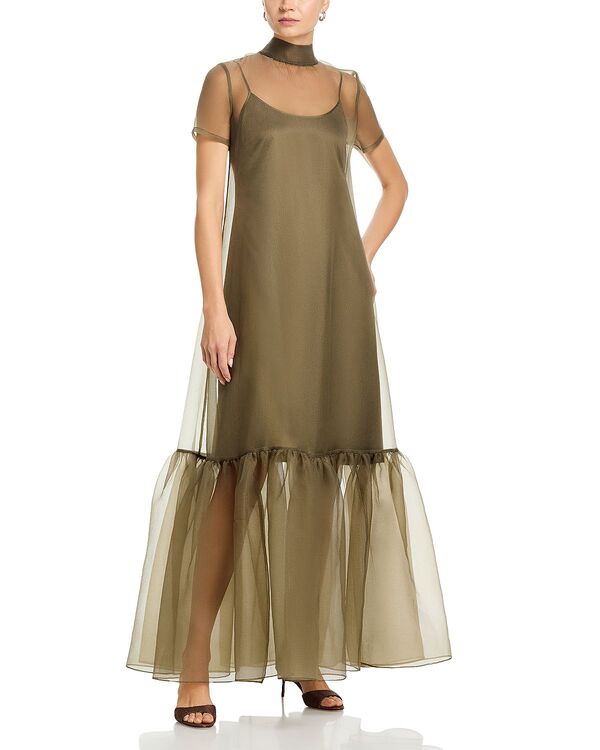 スタウド レディース トップス ワンピース STAUD Calluna Dress Thyme|ReVida 店