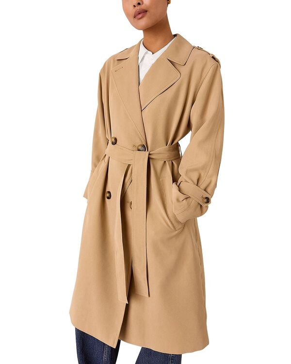 ホイッスルズ レディース アウター コート プチ Whistles Petites Riley Trench Coat Neutral