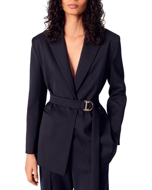 マージュ レディース アウター ジャケット・ブルゾン Maje Suit Jacket Navy ネイビー