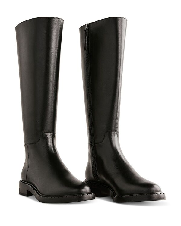 リフォーメーション レディース シューズ ブーツ・レインブーツ Reformation Women Nancy Boots Black Leather ブラック