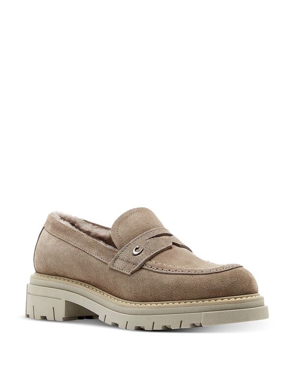 ラカナディアン レディース シューズ スリッポン・ローファー La Canadienne Women\u0027s Donny City Dry Shearling-Lined Penny Loafers Caribou