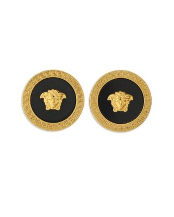 ヴェルサーチ メンズ アクセサリー カフスボタン Versace Medusa Cufflinks Black ブラック