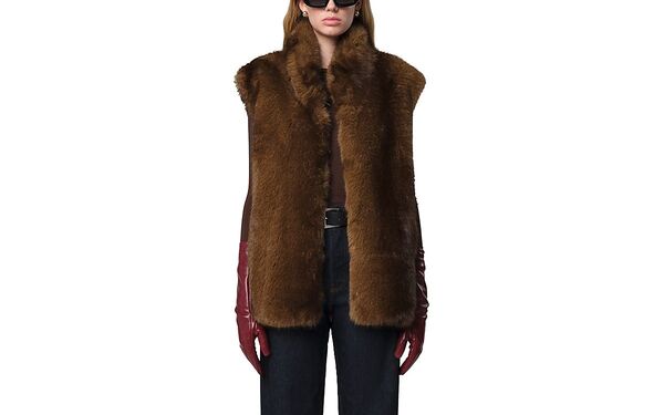 アパリス レディース アウター ベスト Apparis Laila Faux Fur Vest Mink ミンク｜ReVida 店