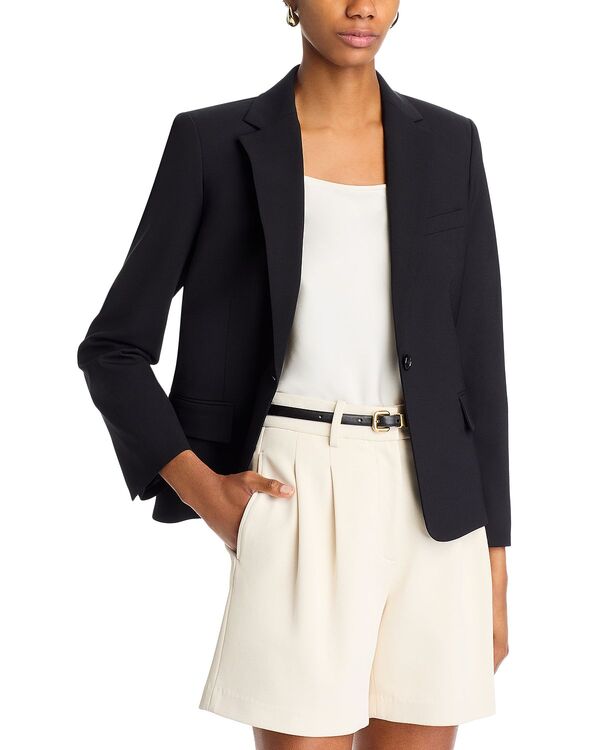 セオリー レディース アウター ジャケット・ブルゾン Theory One Button Slim Jacket Black ブラック｜ReVida 店