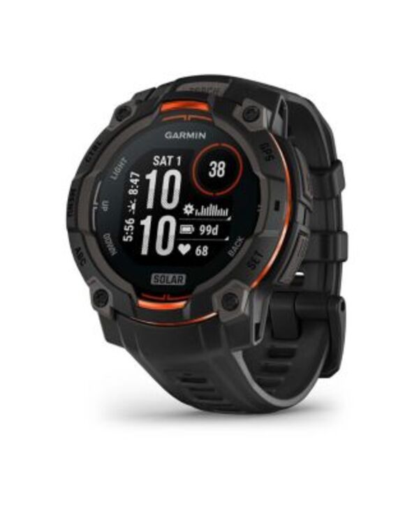 ガーミン メンズ アクセサリー 腕時計 Garminstinct 3 Solar Smartwatch 45mm Black ブラック