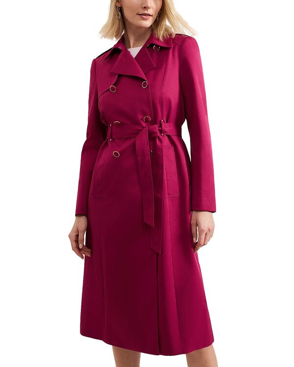 フェイズ・エイト レディース アウター ジャケット・ブルゾン Phaseight Cheryl Fitted Trench Button Up Jacket Pink ピンク｜ReVida 店