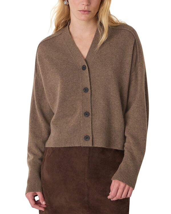 ホイッスルズ レディース アウター カーディガン Whistles Cashmere Button Cardiganeutral｜ReVida 店