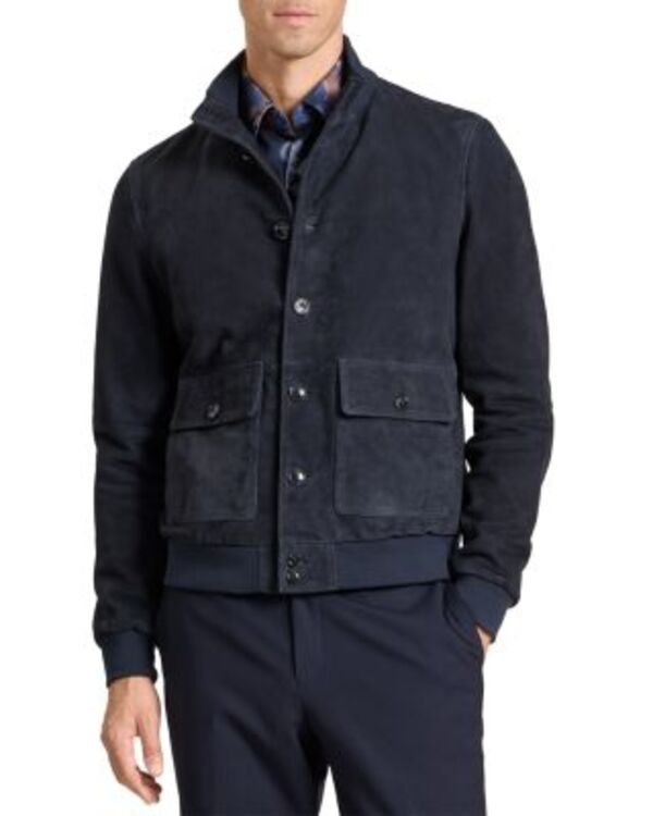 テッドベーカー メンズ アウター ジャケット・ブルゾン スエード Ted Baker Weir Suede Bomber Jacket Navy ネイビー 62,590円