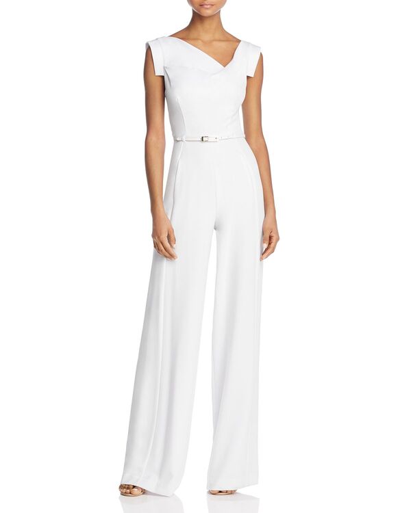 黒いこと頭光 レディース トップス 飛び降りる背広 Black Halo Jackie Jumpsuit White 白いこと