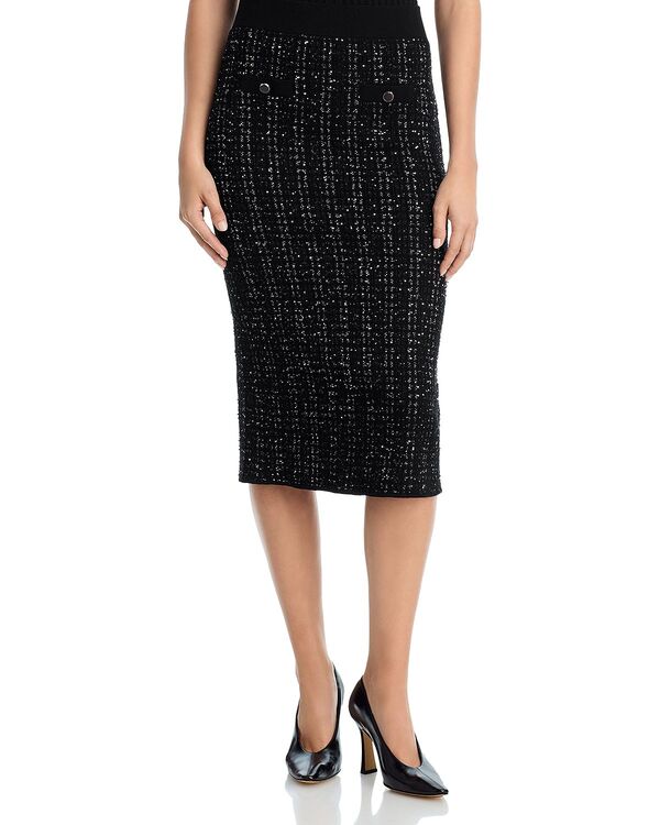 ヴェロニカ ベアード レディース ボトムスカート ツイード Veronica Beard Corbin Tweed Skirt Black ブラック|ReVida 店