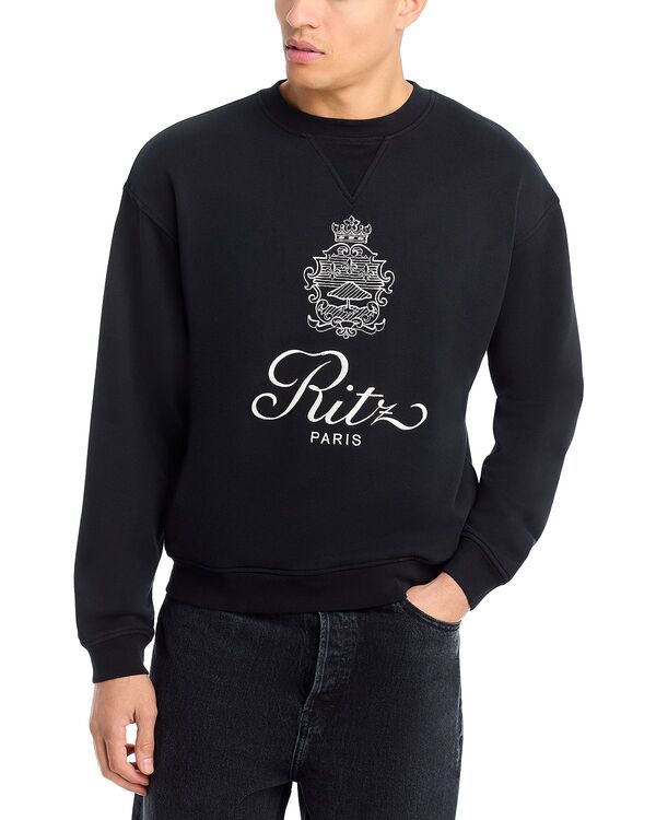 枠組み レディース アウター パーカー・スウェット ティーシャツ FRAME Ritz Unisex Sweatshirt Black 黒いこと