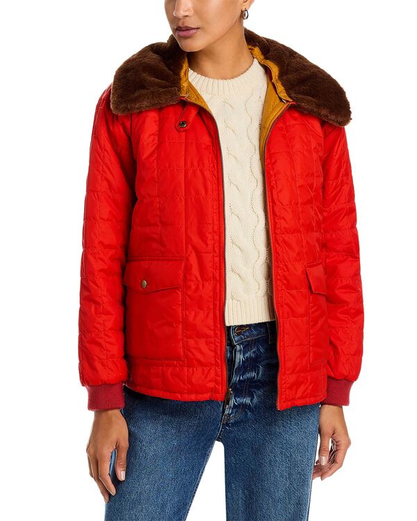 ザ・グレート レディース アウター 上衣・上衣 THE GREAT. The Reve Logger Puffer Jacket Poppy Amber 琥珀色
