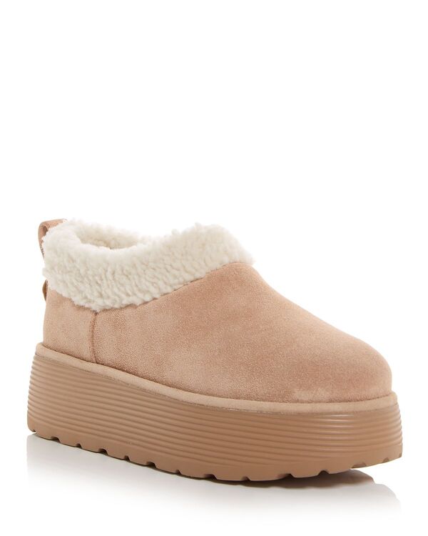 スチュアート ワイツマン レディース シューズ ブーツ・レインブーツ プラットフォーム Stuart Weitzman Womenhearling Platform Booties New Camel キャメル
