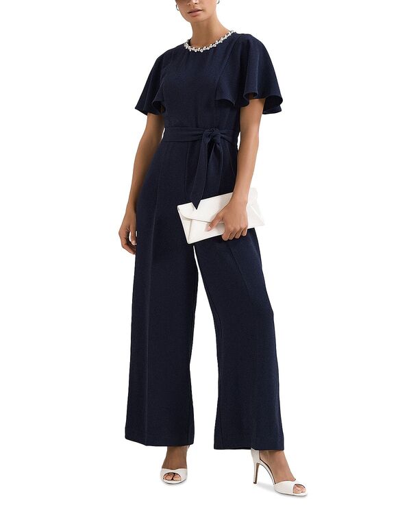 位相角・八つ レディース トップス 飛び降りる背広 Phaseight Orwen Rhinestoneck Jumpsuit Navy 米国海軍