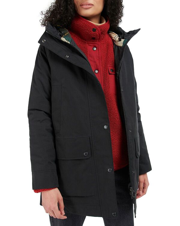 バブアー レディース アウター ジャケット・ブルゾン Barbour Winter Beadnell Waterproof Jacket Black/Ancient ブラック
