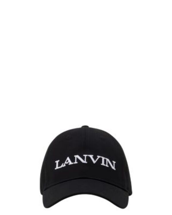 ランバン メンズ アクセサリー 帽子 コットン キャップ Lanvin Cotton Cap Black ブラック|ReVida 店