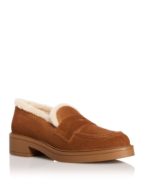 スチュアート ワイツマン レディース シューズ スリッポン・ローファー Stuart Weitzman Women\u0027s Celia Lite Shearling Lined Loafers Doe