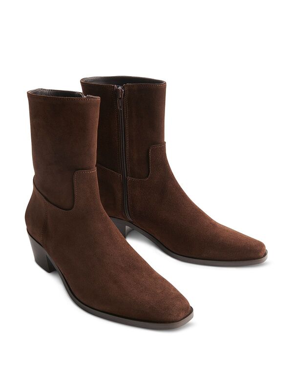 ホイッスルズ レディース シューズ ブーツ・レインブーツ スエード アンクル Whistles Women's Western Suede Ankle Boots Chocolate チョコレート