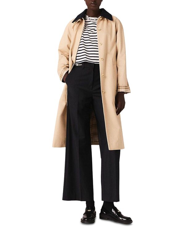 マージュ レディース アウター コート Maje Trench Coat Beige ベージュ