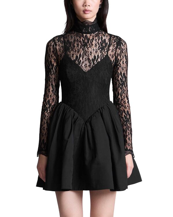 ビーシービージーマックスアズリア レディース トップス ワンピース レース BCBGMAXAZRIA Stretch Lace Bubble Dress Black ブラック 43,680円