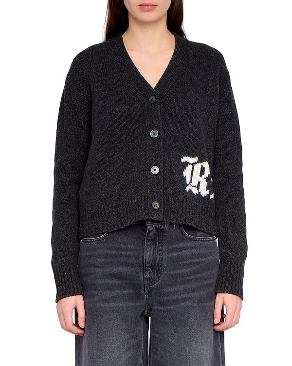 ザディグ エ ヴォルテール レディース アウター カーディガン ウール Zadig & Voltaire Masy Merino Wool Cardiganthracite