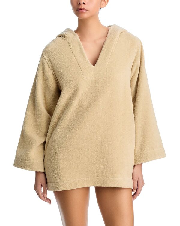 リサマリーフェマンデス レディース トップス シャツ Lisa Marie Fernandez Hooded Beach Tunic Sand Terry Cloth サンド|ReVida 店
